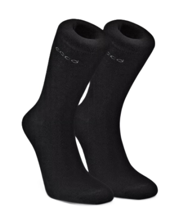 Ecco bamboo crew sock black